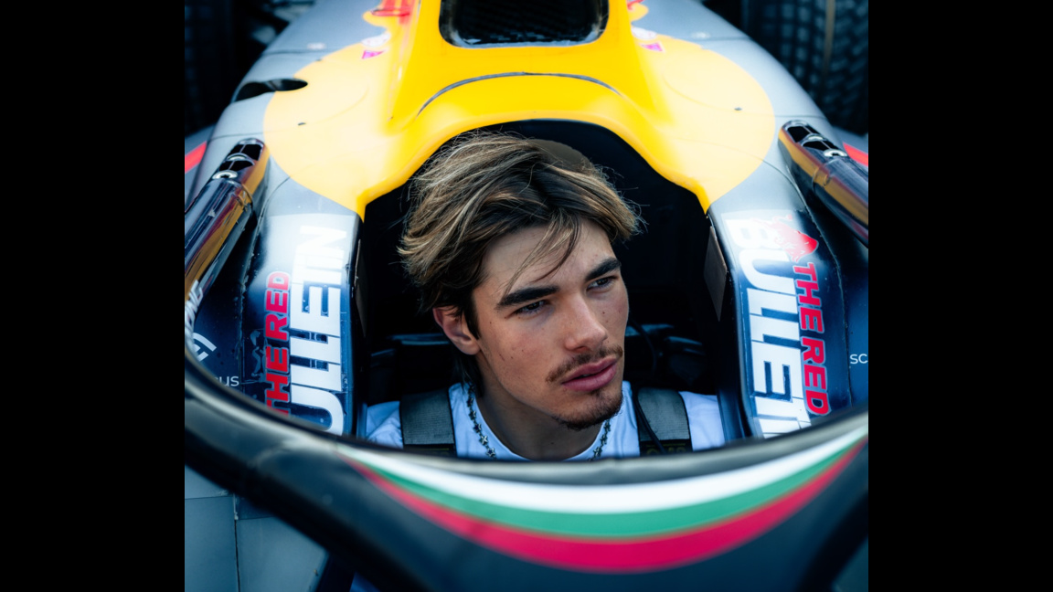 Никола Цолов преди старта.