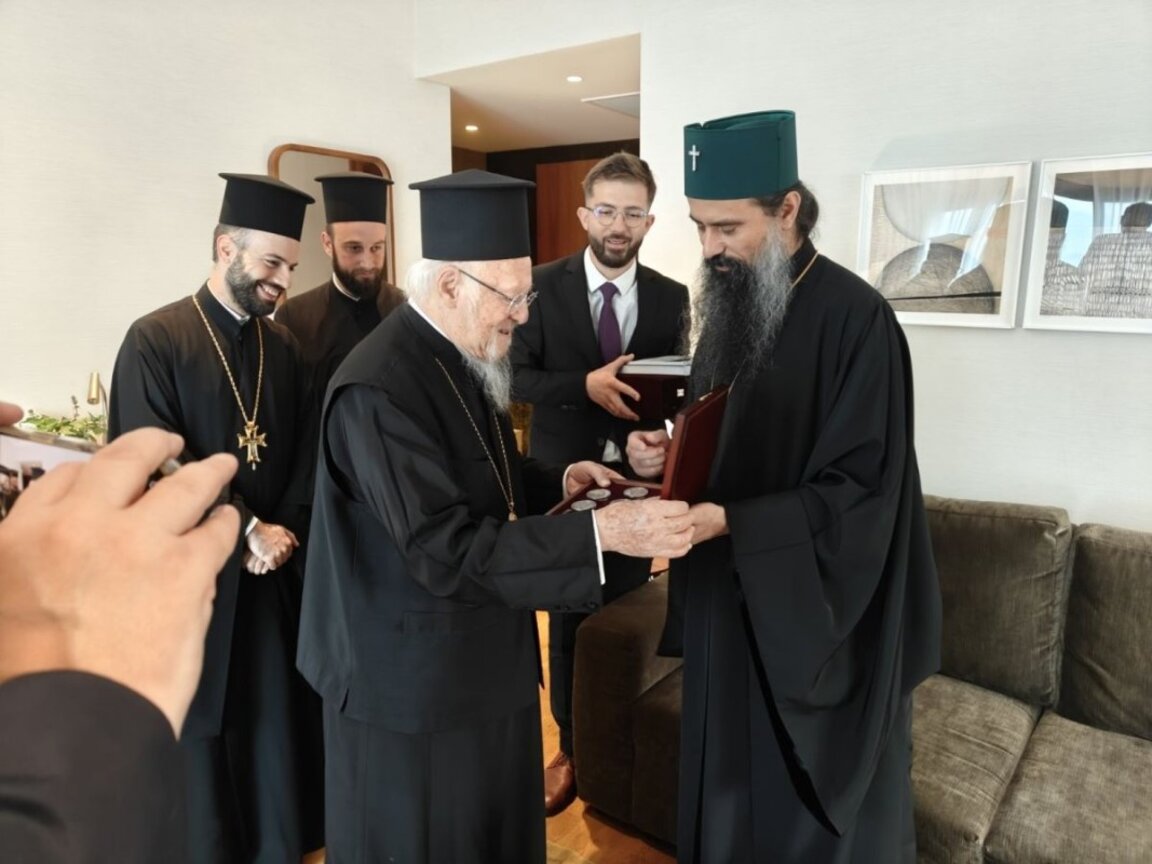 Patriarhul bulgar Daniil se întâlnește cu Patriarhul Ecumenic Bartolomeu la Salonic