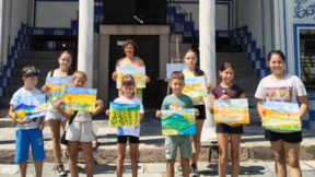 Деца оставиха телефоните и се потопиха в света на акварела