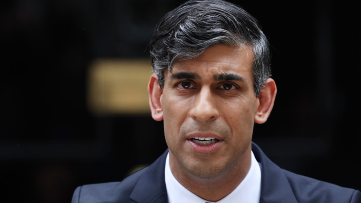 Риши Сунак след загубата на изборите през юли 2024 г.