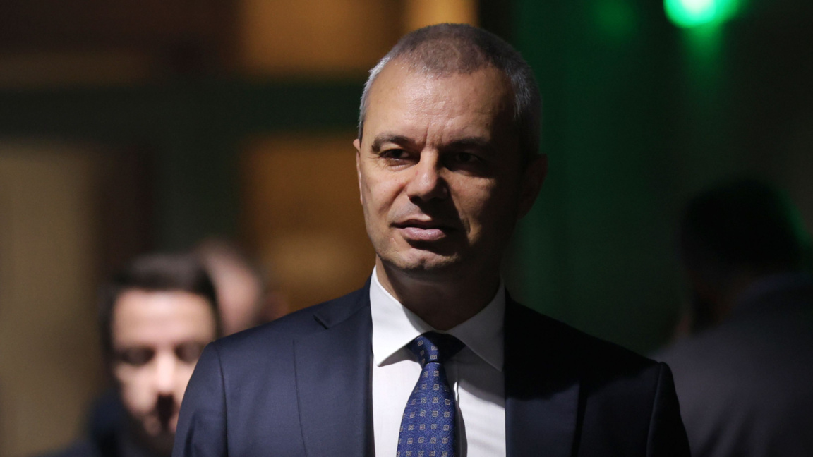 Председателят на "Възраждане" Костадин Костадинов.