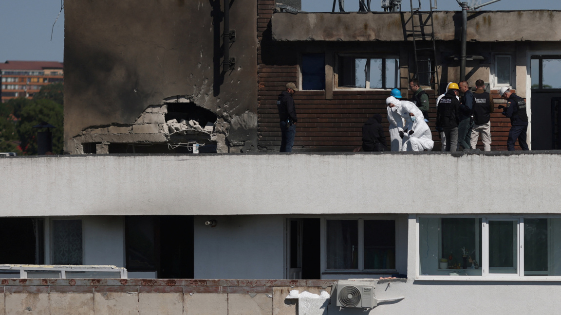 Ударен с дрон жилищен блок в румънския град Галац