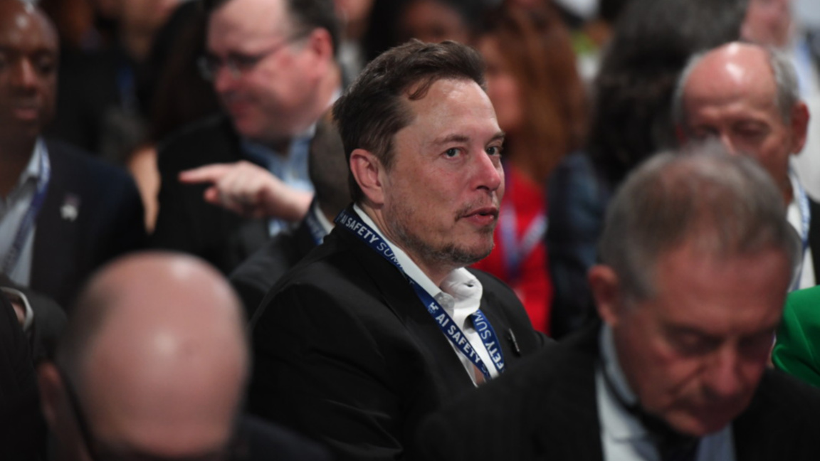 Илон Мъск по време на AI Safety Summit 2023