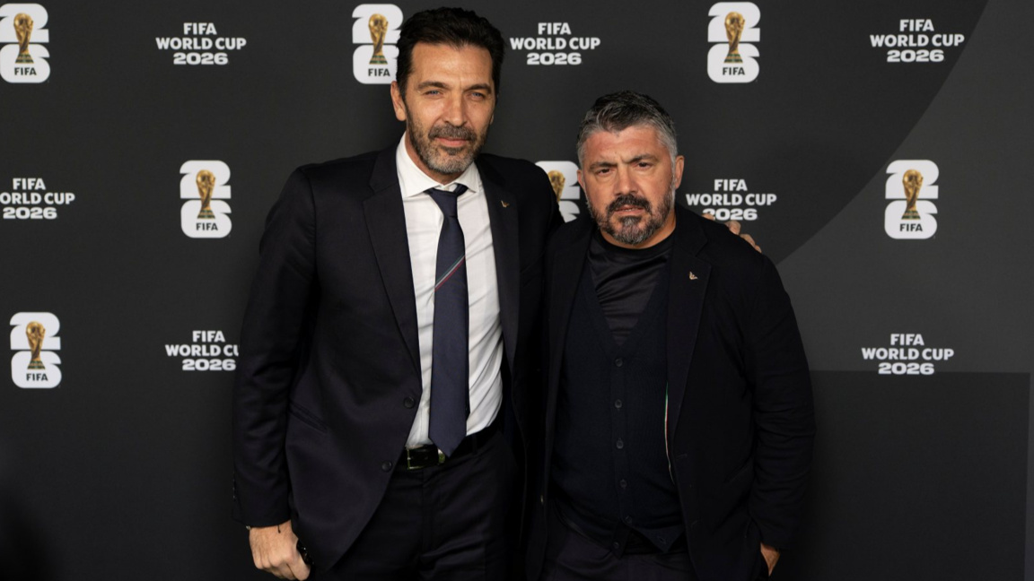 Буфон (вляво) и Гатузо