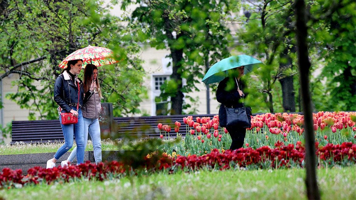Sun and rain on the first day of the week