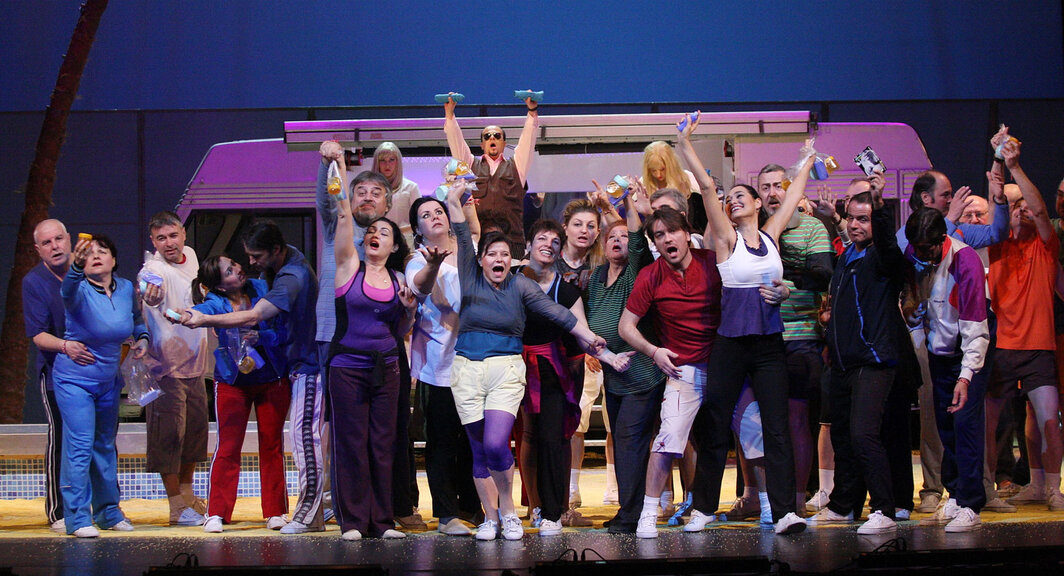 Vera Nemirova's 2012 production of Gaetano Donizetti's L'elisir d'amore at the Sofia Opera.