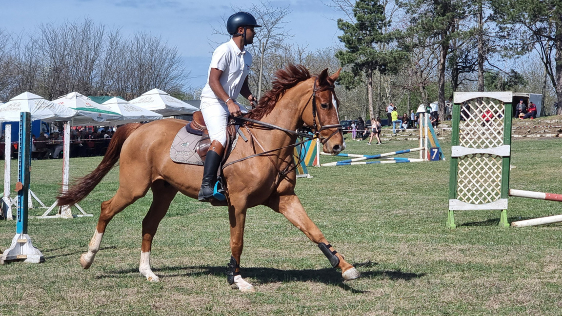 Horse-riding enthusiasts gather for a spectacular competition in Hayredin