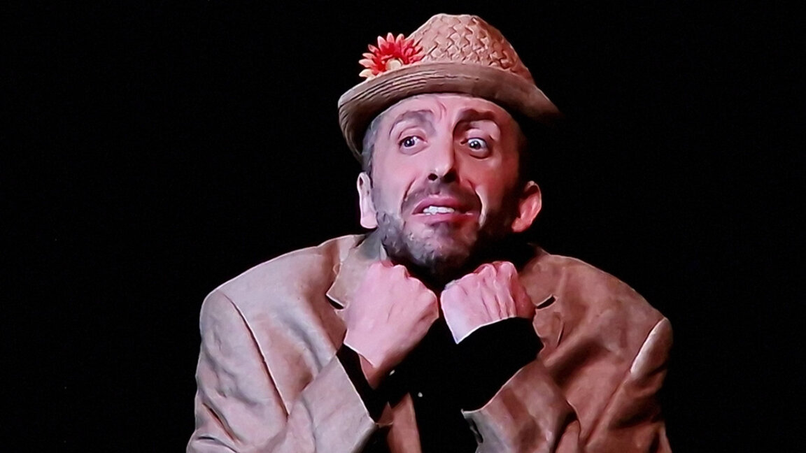 Marius Kurkinski în monospectacolul Nashenets