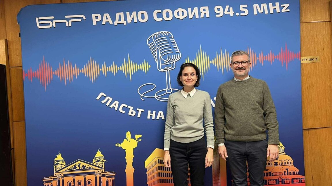 Арно Боберо и преводачът Здрава Стоева