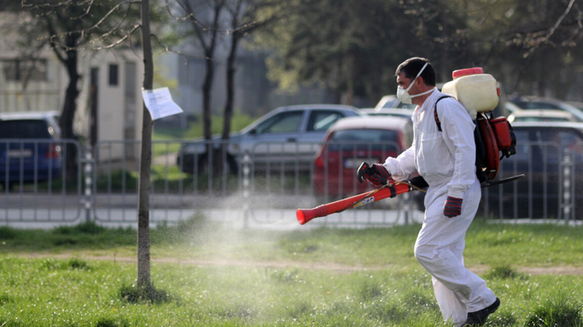 Пръскането не гарантира, че опасността е елиминирана