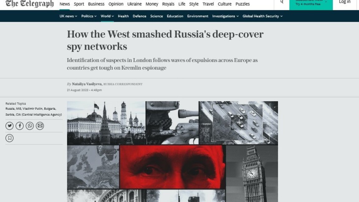 Дейли Телеграф за задържаните българи: Как Западът разби дълбоко прикритите шпионски мрежи на Русия