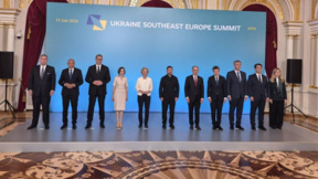 En Kiev, la ministra de Exteriores firmó una declaración de apoyo a Ucrania