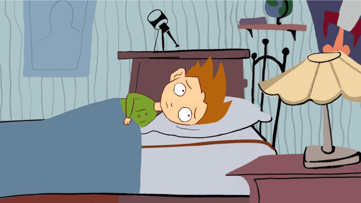 "Под и над леглото" с анимацията на София Сокерова