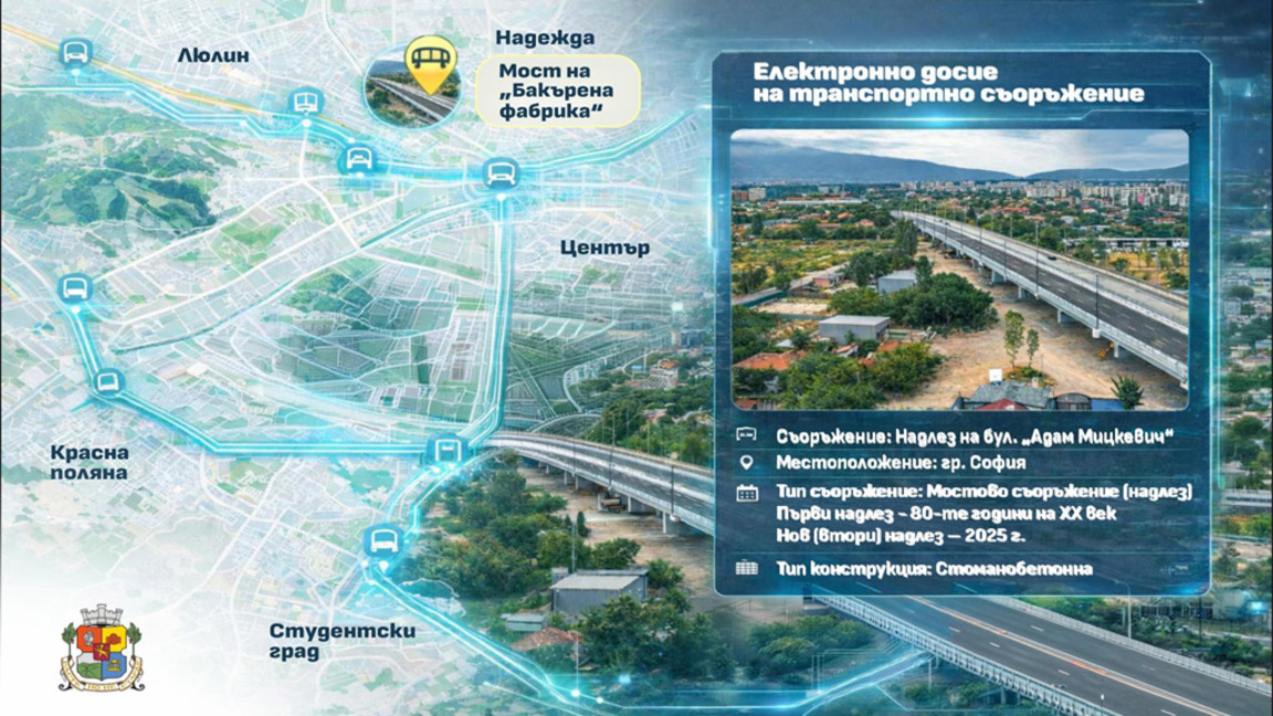 Правят електронни досиета на стотици транспортни съоръжения в София