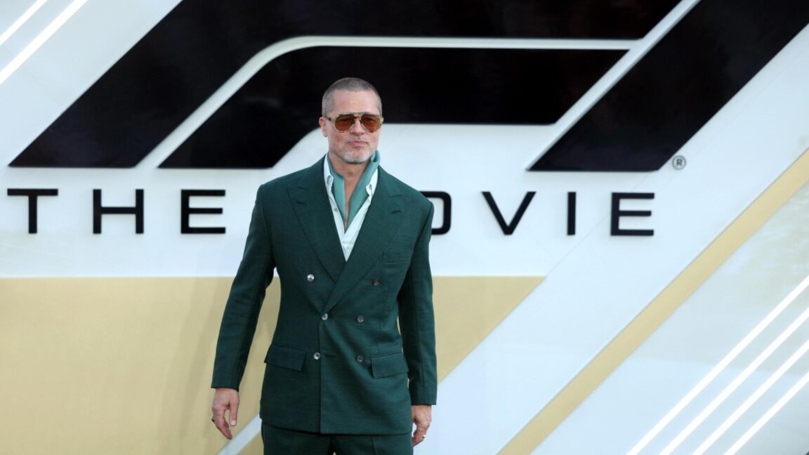 Брат Пит на премиерата на филма F1