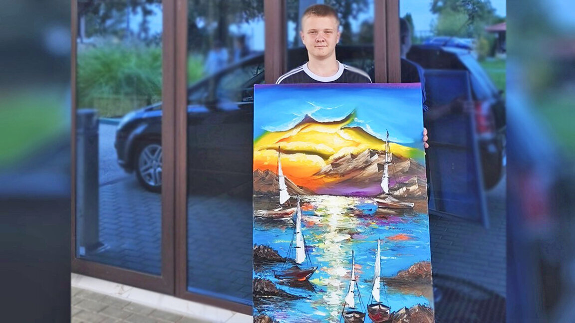 Young Bulgarian artist Nikolas Stoichkov: Goodness is also a type of art