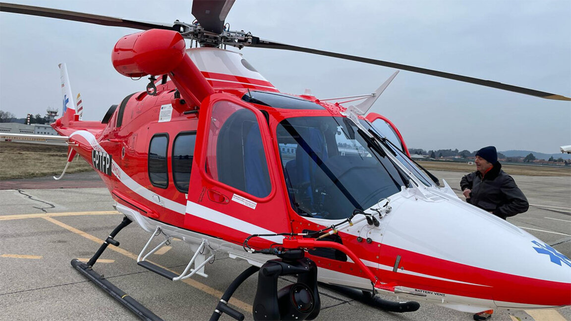 Третият медицински хеликоптер идва от Италия при добри метеорологични условия