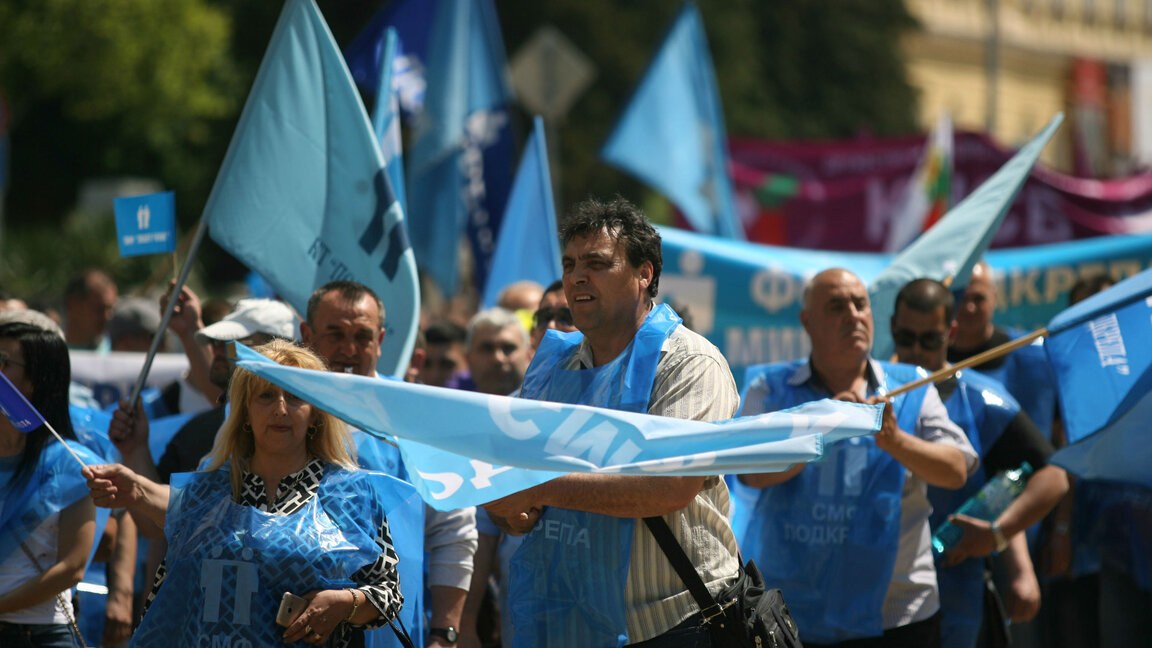 Mineri din zona Marita Iztok lângă Stara Zagora