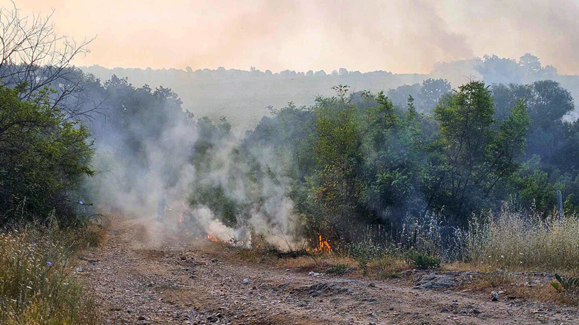 İzvorovo, Cherepovo ve Dripchevo arasındaki yangın 10 000 dekar alanı kapladı