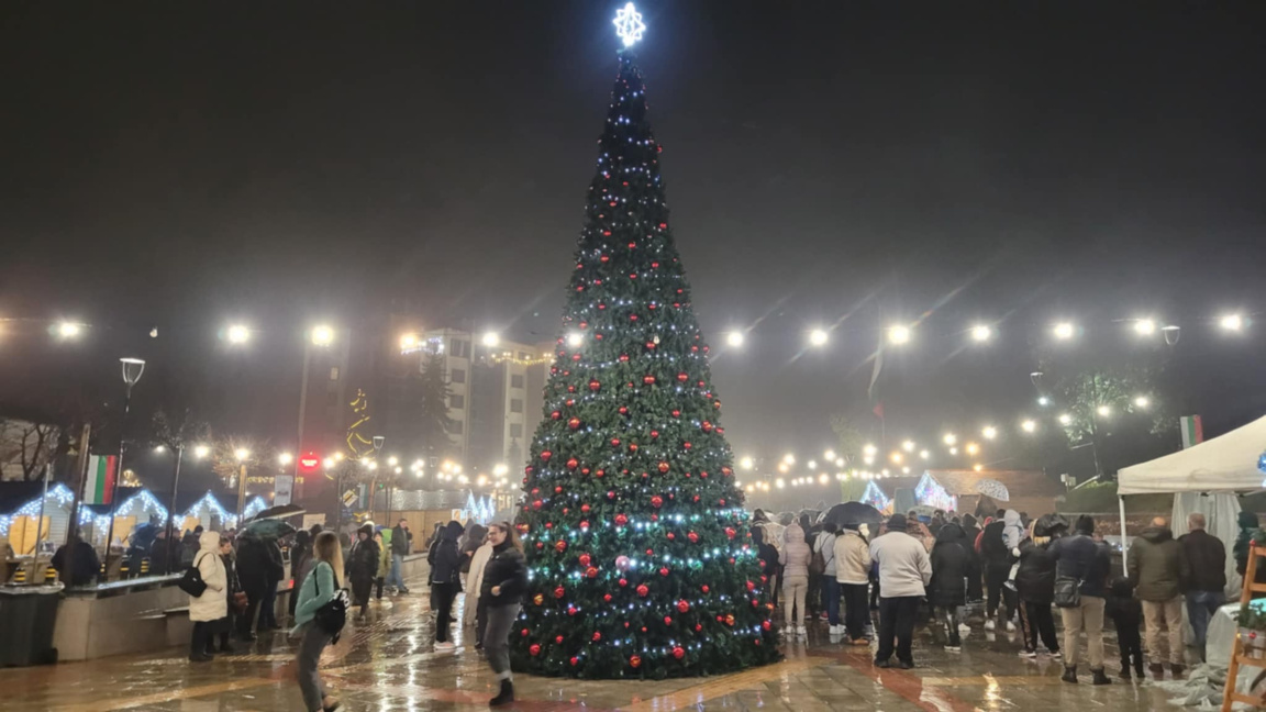 Коледната елха в Белоградчик