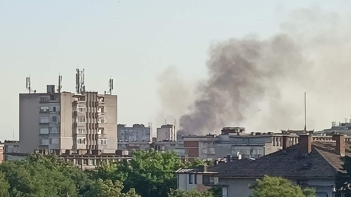 Пожар в нива край Стара Загора