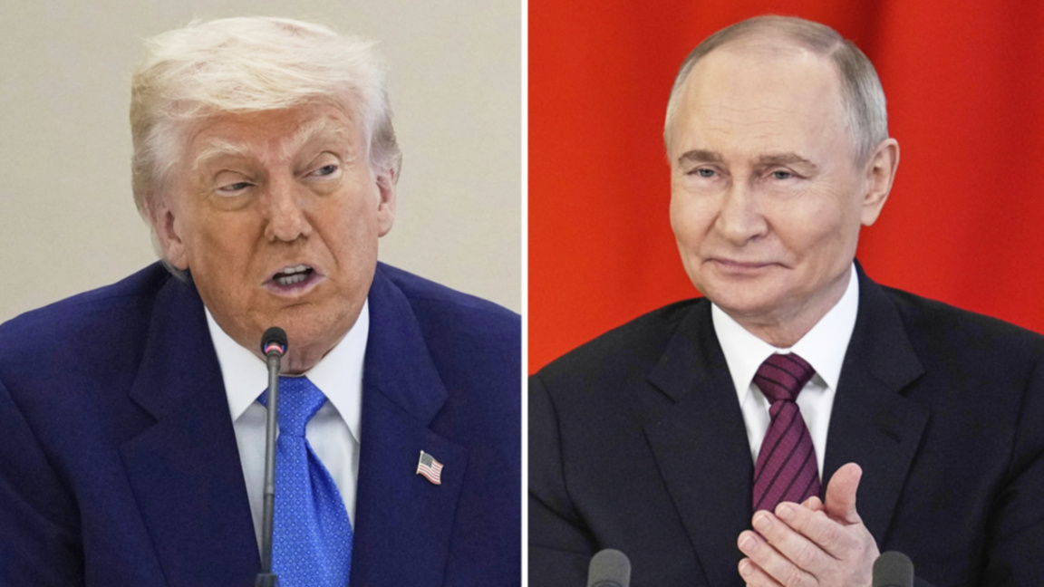 Президентите на САЩ и на Русия - Доналд Тръмп и Владимир Путин.