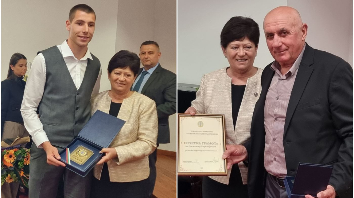 С почетен знак на община Харманли бе отличен Божидар Саръбоюков