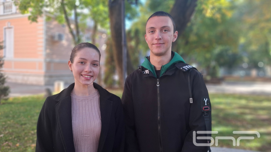 Анита и Виктор, ученици от Враца