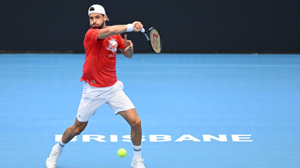 Григор Димитров вече тренира в Австралия.