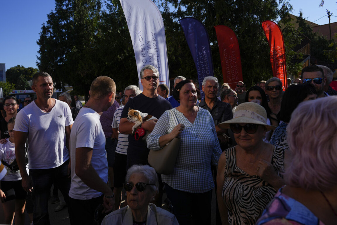 Митинг на Роберт Фицо, сочен за бъдещ премиер, 6 септември 2023 г.