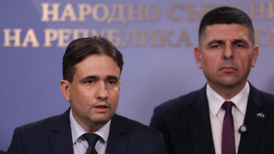 Съпредседателите на „Да, България“ Божидар Божанов и Ивайло Мирчев.