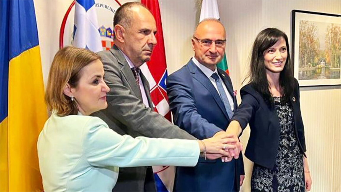 Bulgaria, Grecia, România și Croația au adoptat declarația pentru Schengen
