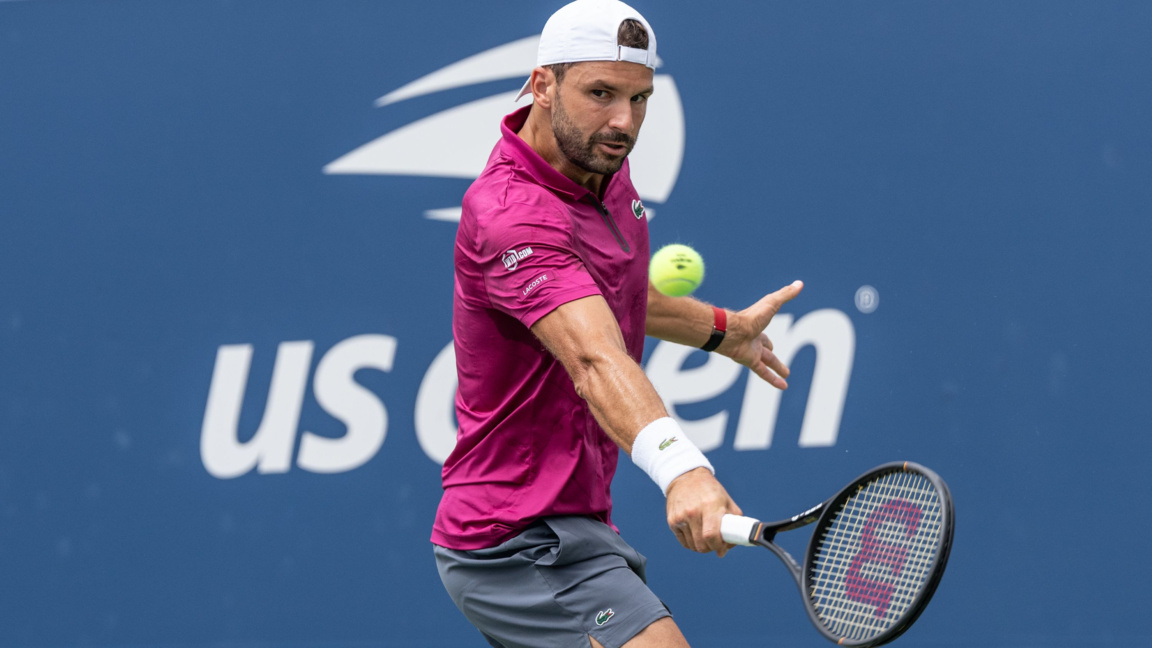 Grigor Dimitrow gewinnt sein erstes Qualifikationsmatch bei den US Open