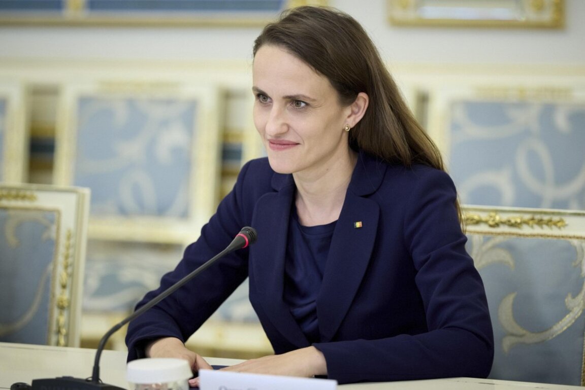 Румънския външен министър Оана Цою в Киев, Украйна, 7 август 2025 г.