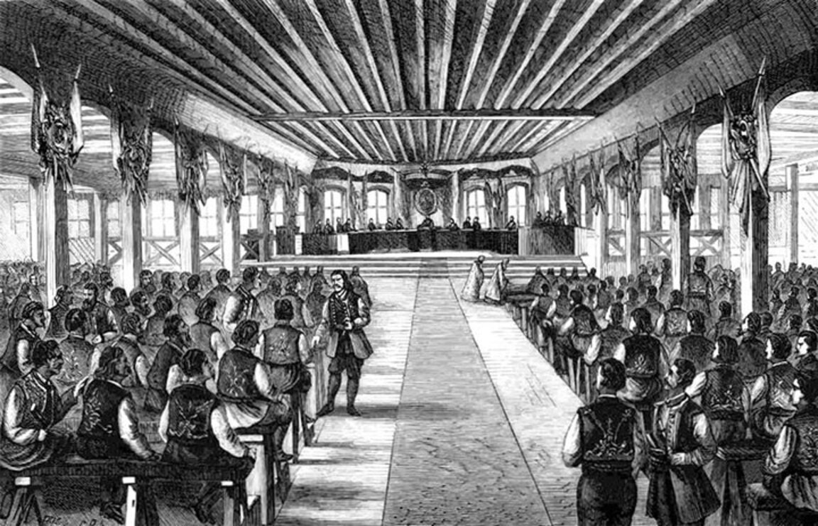 Откриване на Великото народно събрание във Велико Търново 1879 г.