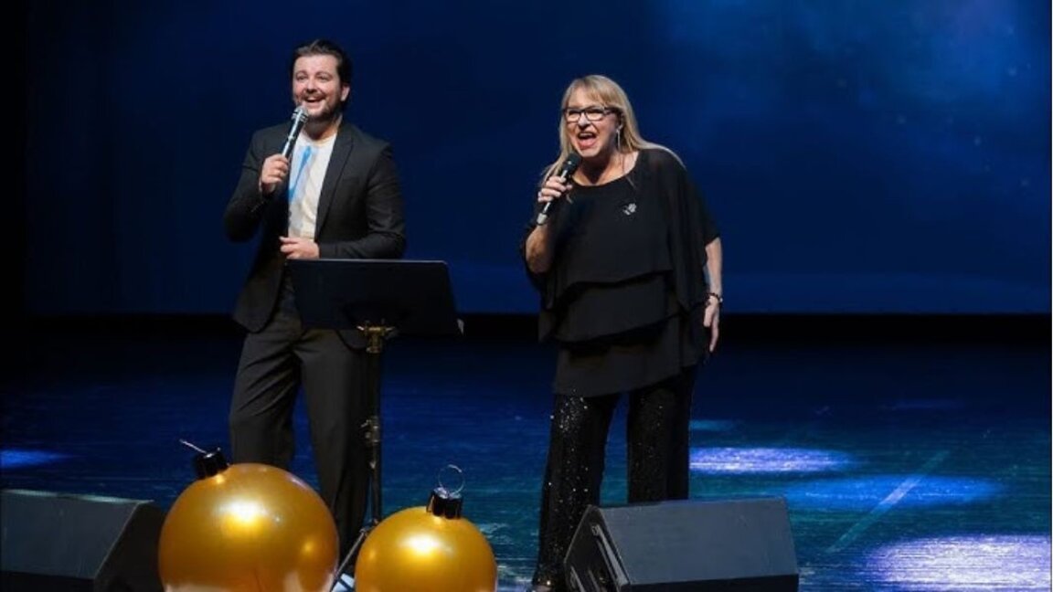 Margarita Hranova and Stefan Ilchev sing their Christmas message