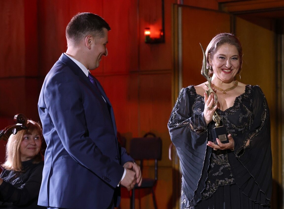 Ген. директор БНР Милен Митев и Габриела Георгиева
