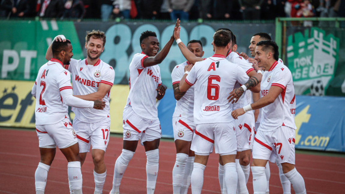 ЦСКА победи Берое с 3:0 в Стара Загора