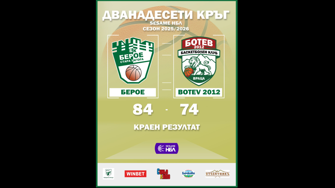 "Ботев 2012" падна в Стара Загора