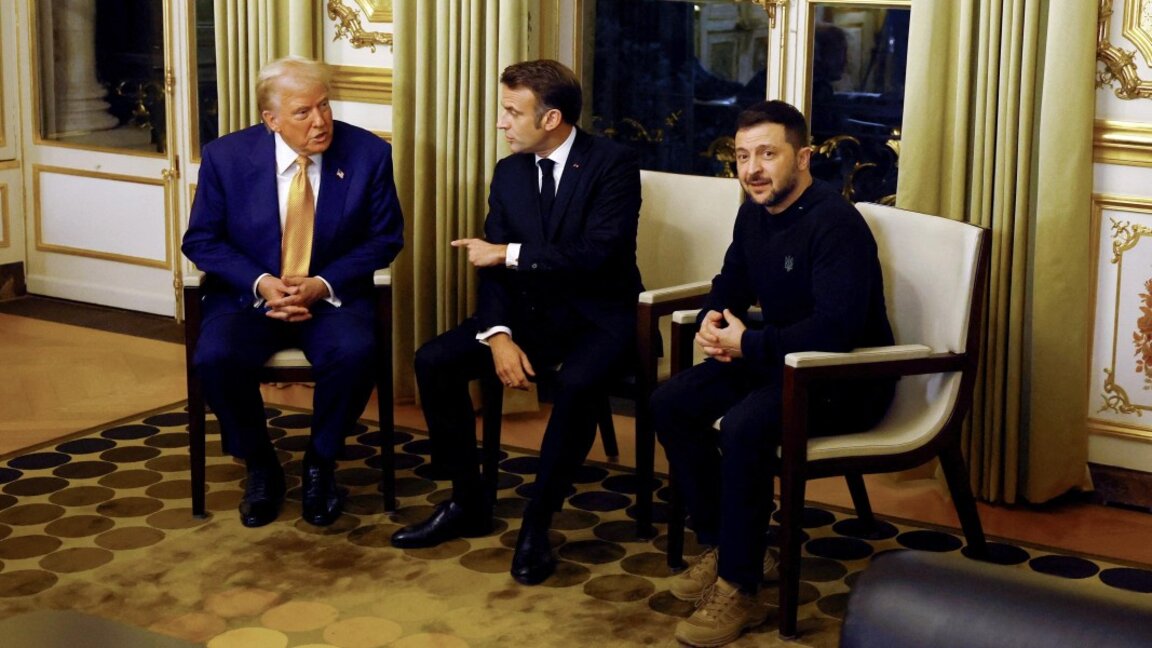 Макрон, Тръмп и Зеленски разговарят в Париж