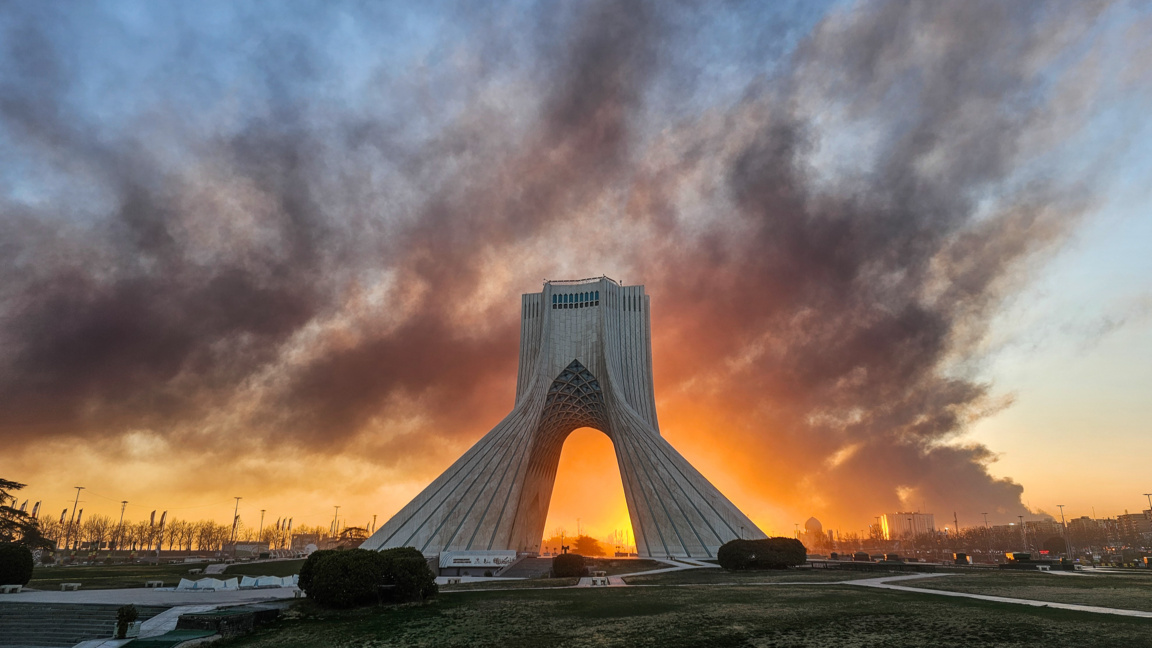 Техеран след американско-израелски удари, нанесени на 3 март 2026 г