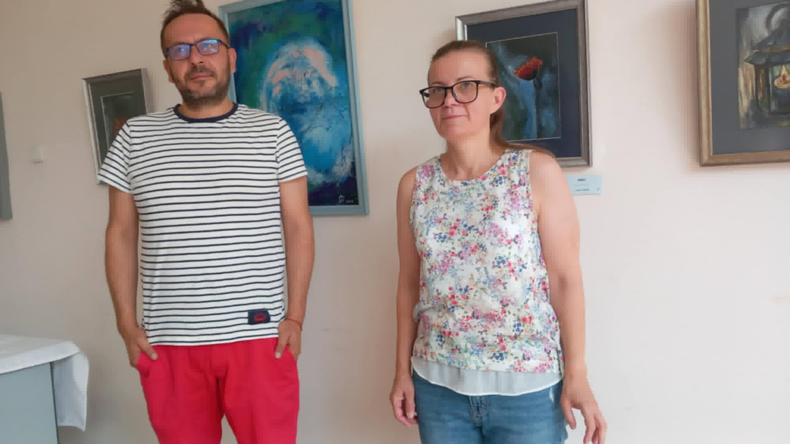 Дарина Иванова, Димитър Владимиров - автори на изложбата "Второ откровение"