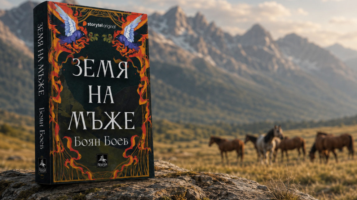Боян Боев - корица на книгата - "Земя на мъже"
