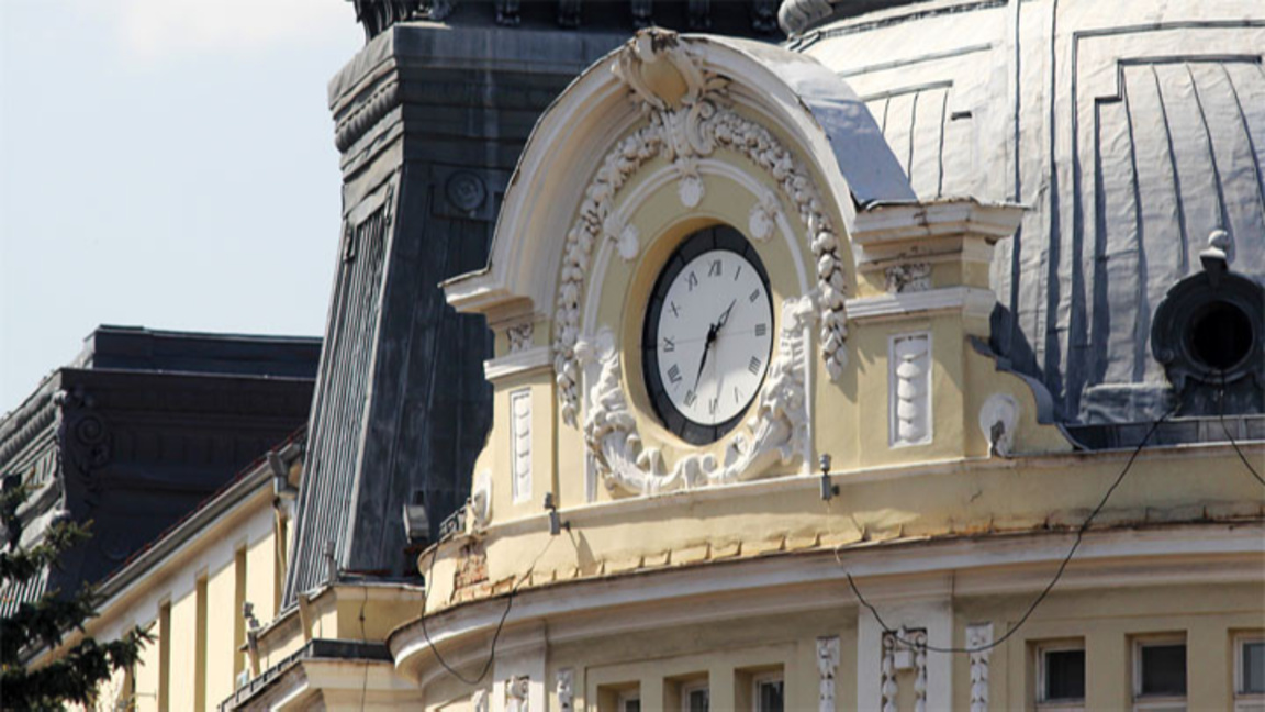 Сградата на Министерството на земеделието е известна не само с красотата си, но и с часовника