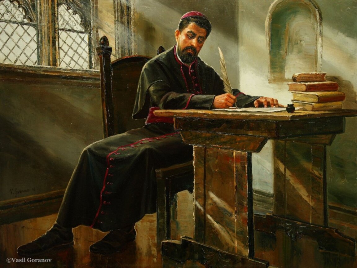 Petar Bogdan Bakschew, gemalt von Wassil Goranow