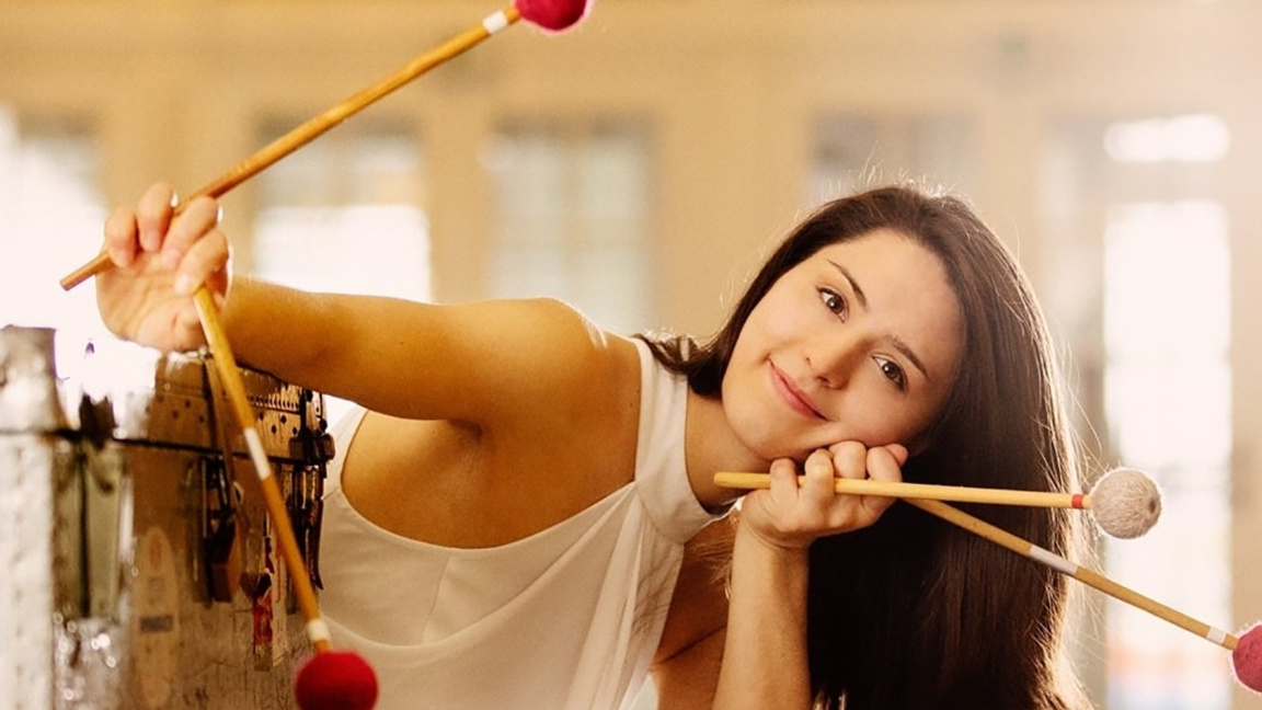 Percussion diva Vivi Vassileva and Sofia Philharmonic Orchestra perform in Sofia