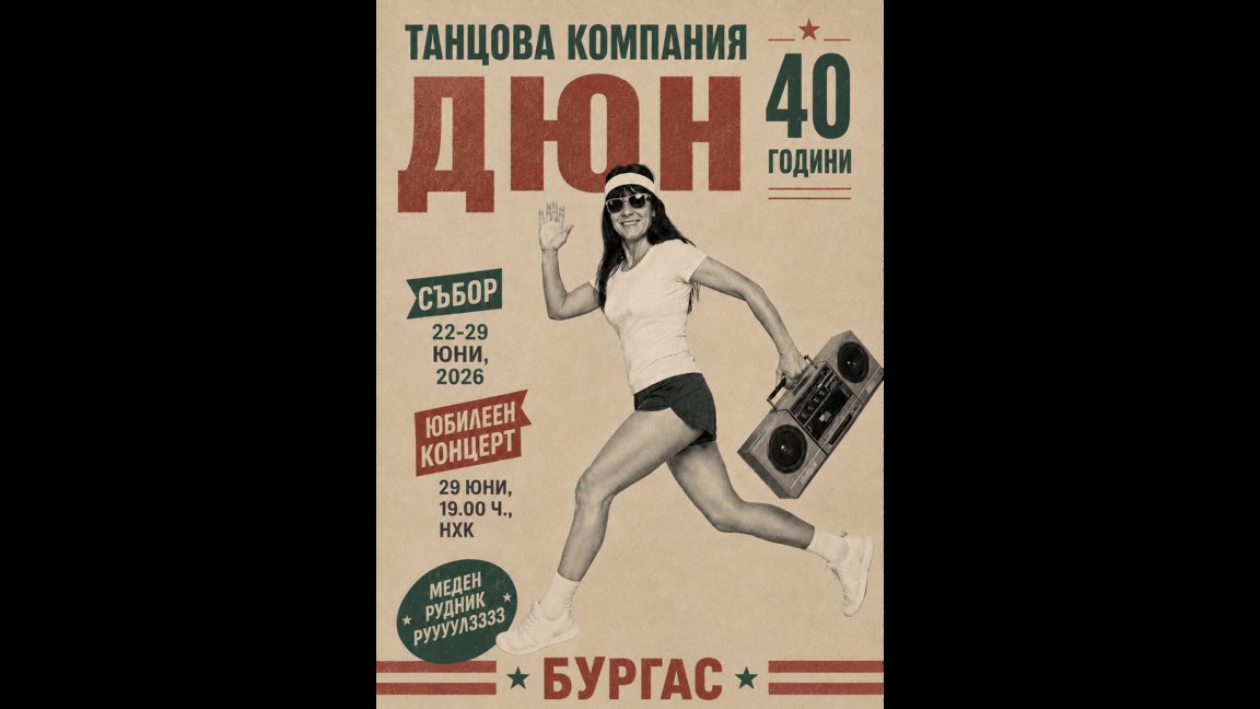 ДЮН става на 40 и празнува с концерт и СЪБОР на танцьори