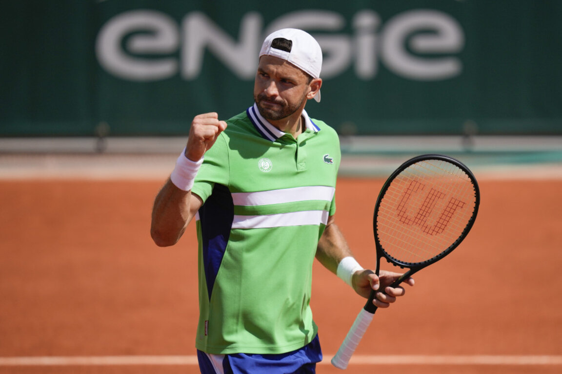 Grigor Dimitrov, Roland Garros Turnuvası’nda ikinci zaferini elde etti