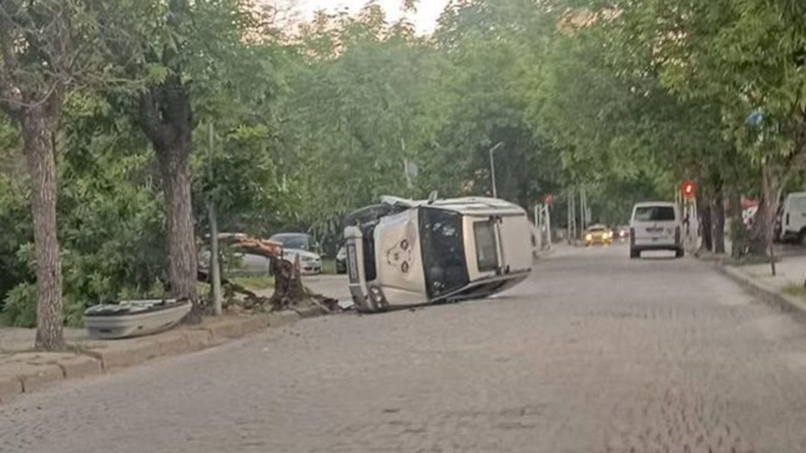 Кола скърши дърво на ул. "Пере Тошев"
