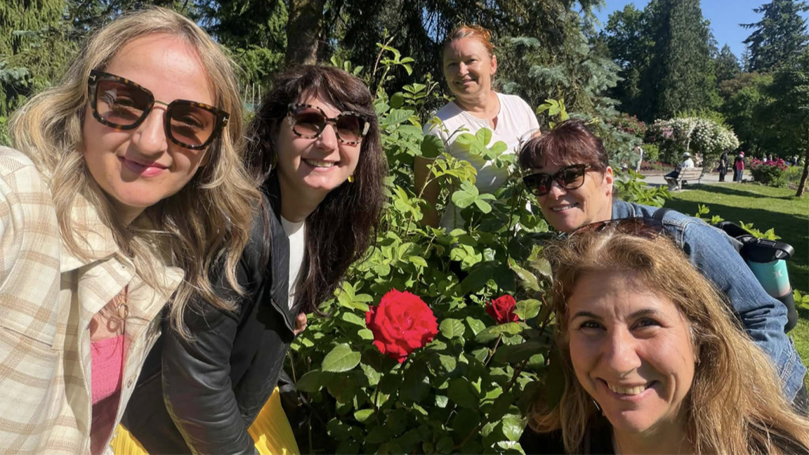 Bulgarian rose blossoms in Vancouver